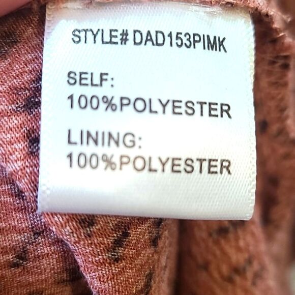 A Beautiful Soul Bohemian Dress w/Brown Dots, Ruffled Trim, Size 22/24, NWT - Picture 12 of 12